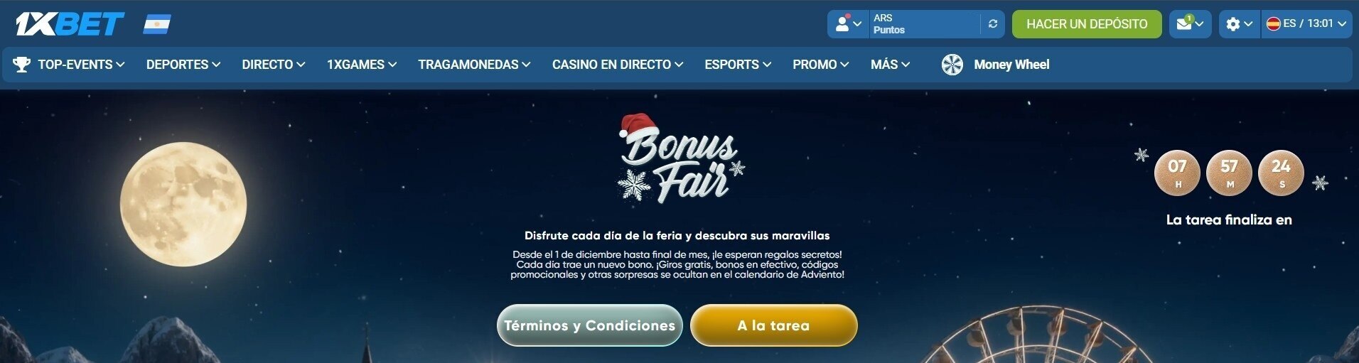 1xbet bonos de navidad casinos seguros argentina
