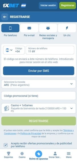 1xbet casino registro segundo paso casinos seguros argentina