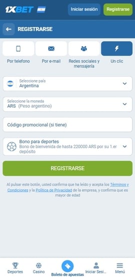 1xbet retiros primer paso casinos seguros argentina