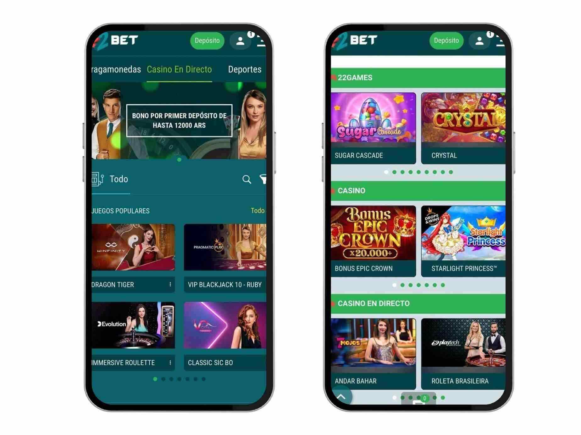 22bet casino login