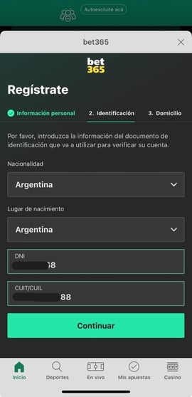bet365 app crear cuenta tercer paso casinos seguros argentina