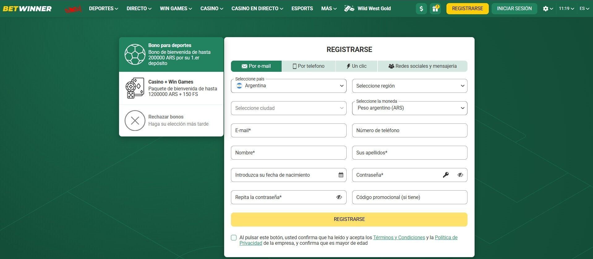 betwinner deposito con tarjeta primer paso argentinos casinos seguros argentina