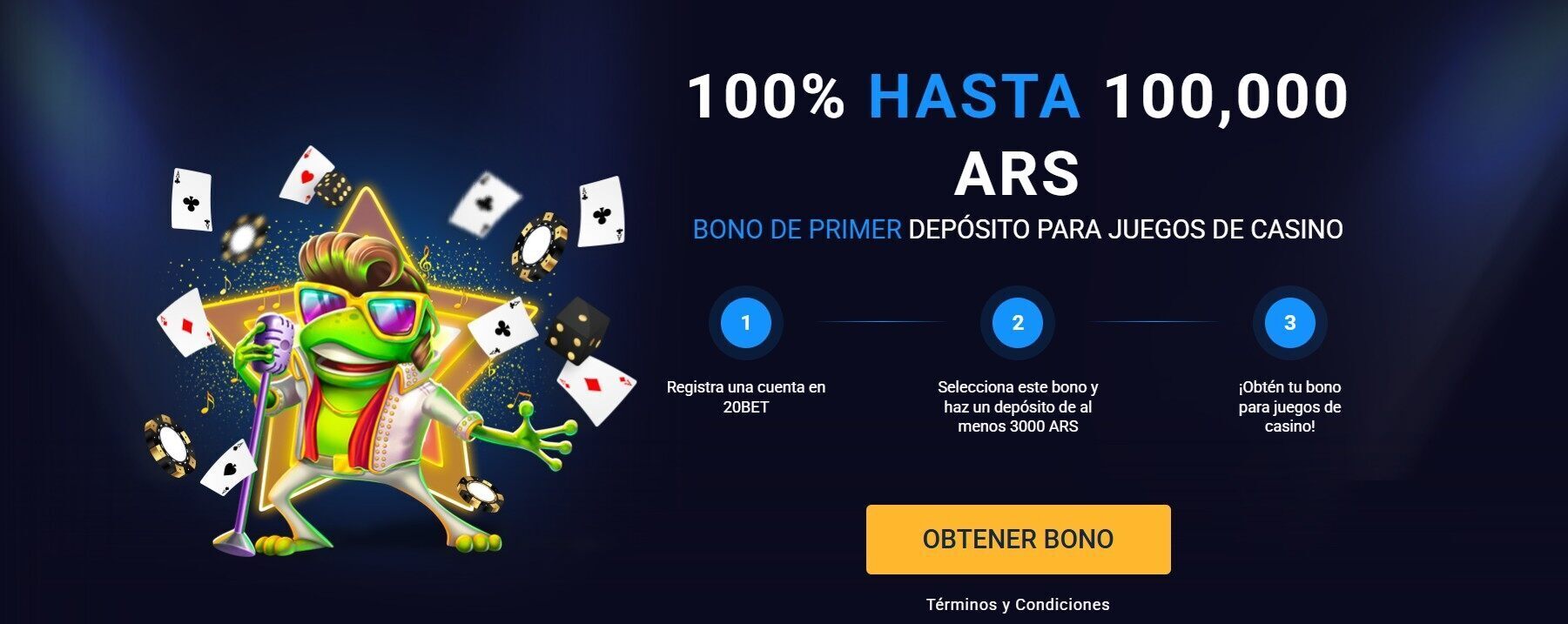 Bonus di Benvenuto 20bet
