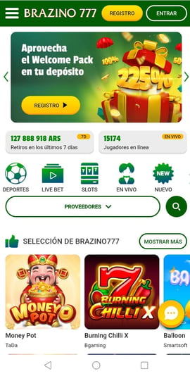 brazino registro casinos seguros argentina