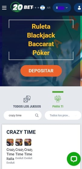 buscar juego 20bet crazy time casinos seguros argentina