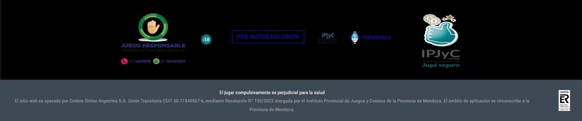 casino codere como identificar licencias mendoza casinos seguros argentina