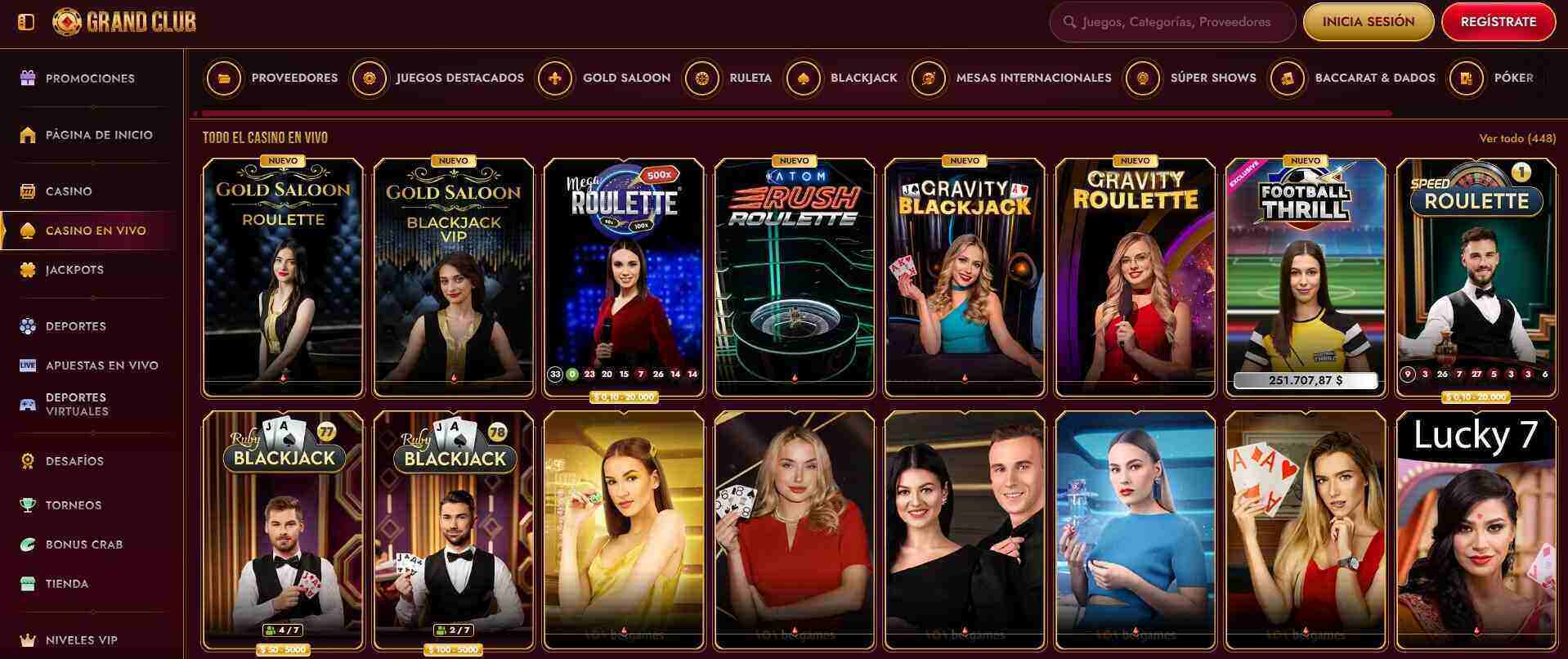 casino en vivo grand club casinos seguros argentina