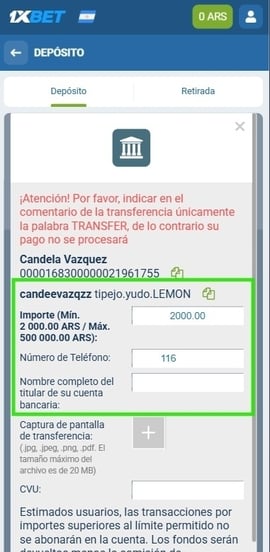 deposito con transferencia bancaria cuarto paso casinos seguros argentina