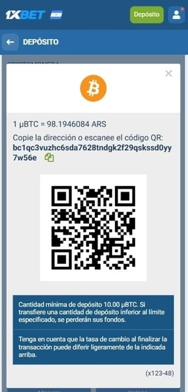 depositos con bitcoin 1xbet cuarto paso casinos seguros argentina