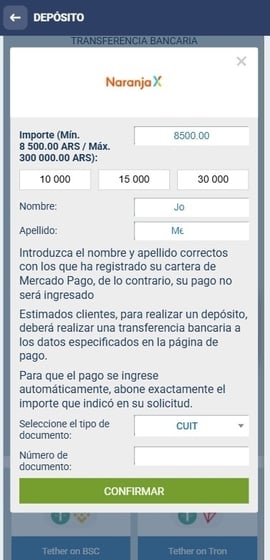 depositos naranja x 1xcasino tercer paso casinos seguros argentina