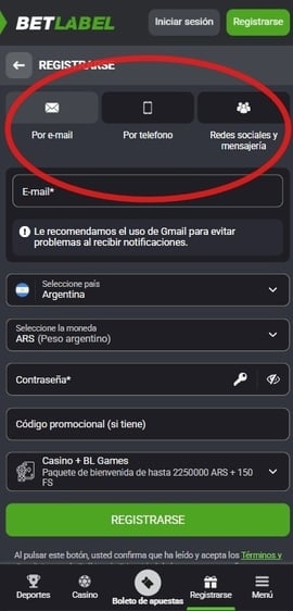 registro en betlabel segundo paso casinos seguros argentina