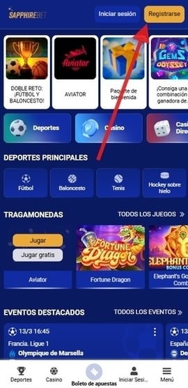 registro en sapphirebet primer paso casinos seguros argentina