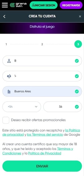 registro granawin argentina quinto paso casinos seguros argentina