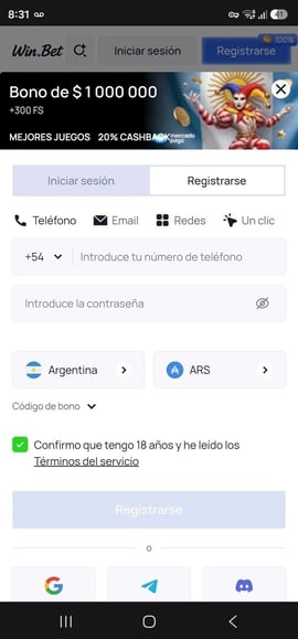 registro winbet primer paso casinos seguros argentina