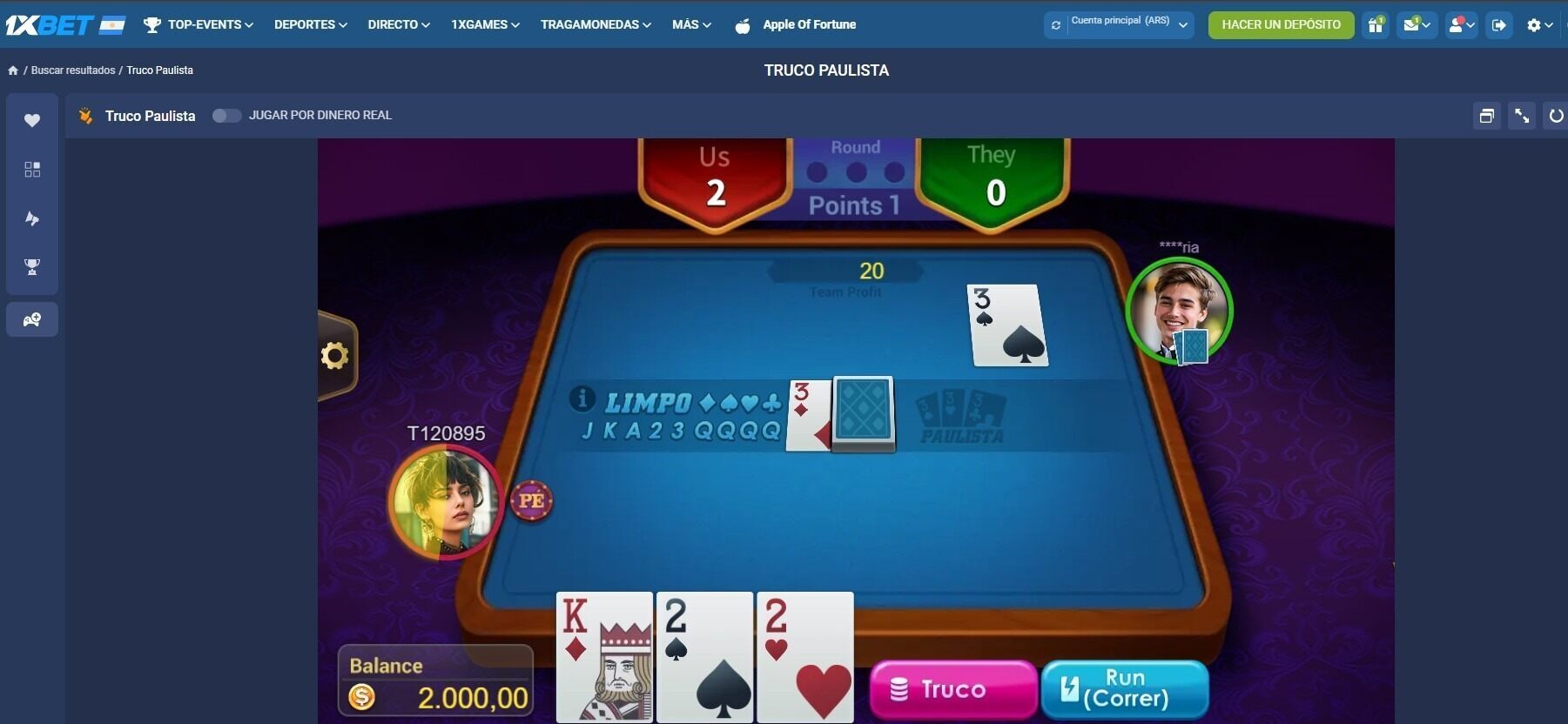 truco paulista 1xbet casinos seguros argentinaa