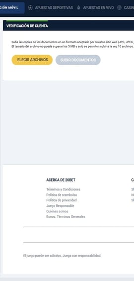 verificacion kyc 20bet cuarto paso casinos seguros argentina
