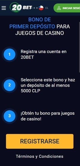 20bet registro primer paso casinos seguros chile