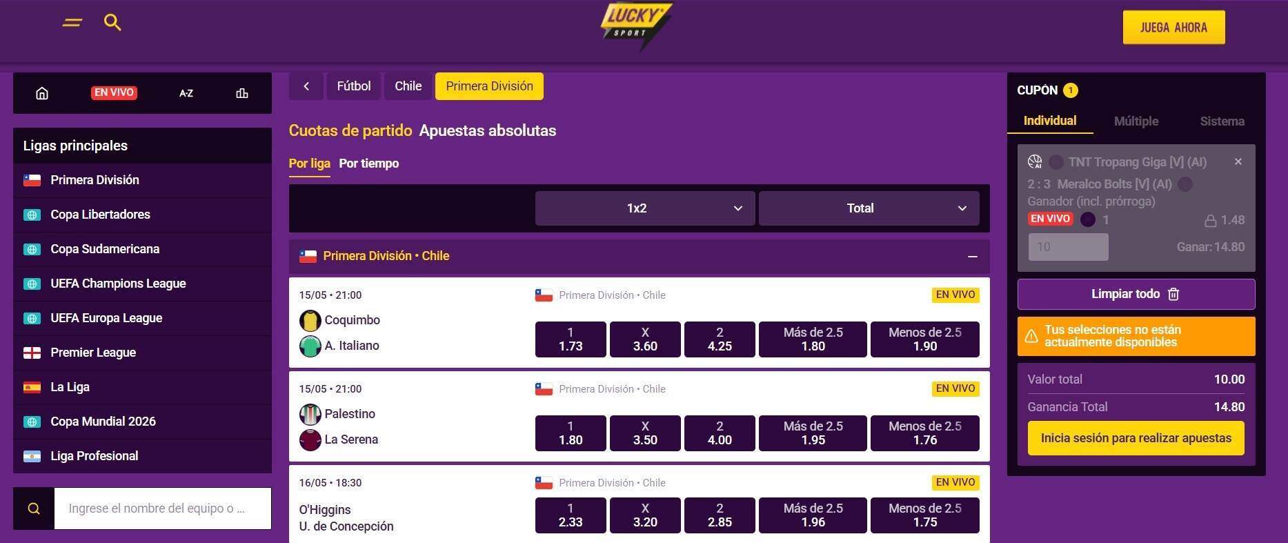 apuestas deportivas lucky casino casinos seguros chile
