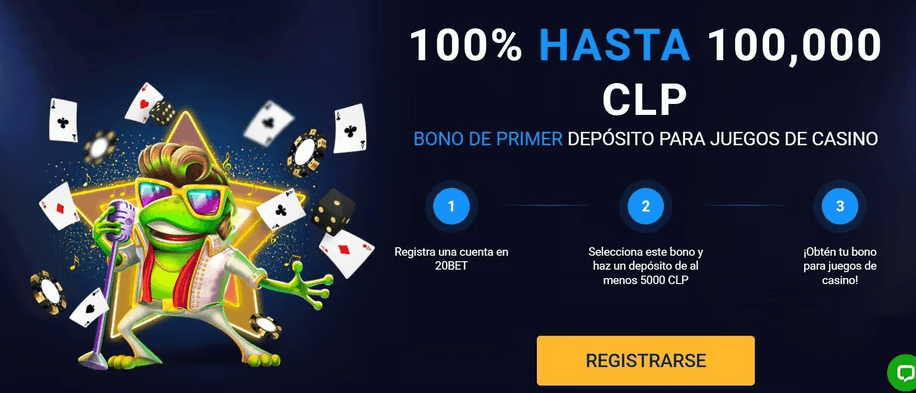 bono bienvenida 20bet chile casinos seguros