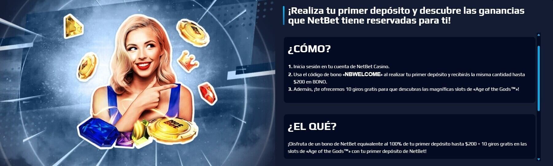 bono bienvenida netbet chile casinos seguros