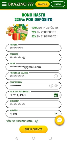 brazino777 registro datos casinos seguros chile