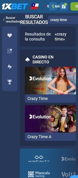 buscar juego crazy time casinos seguros chile
