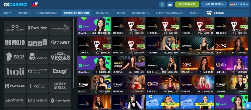c s casino en vivo 1xcasino cl