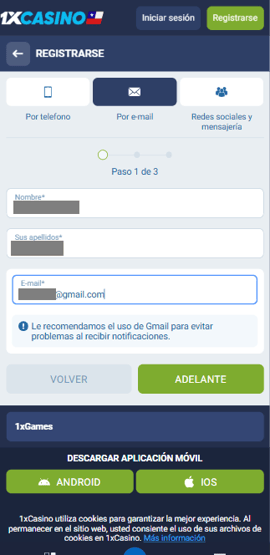 c s paso2 1xcasino registro mail