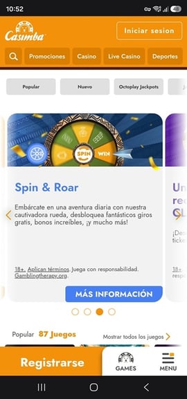 casimba paso 1   entrar al casino