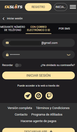 crear cuenta 1xslots chile casinos seguros
