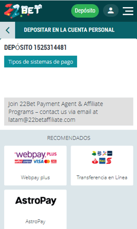 cuenta personal 22bet casino chile casinos seguros