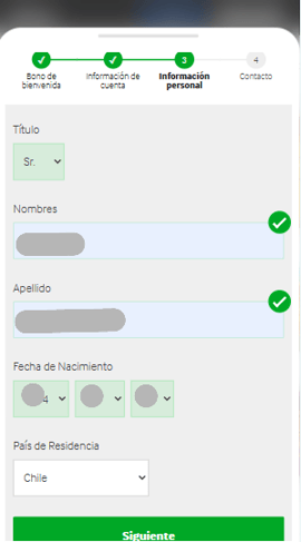 datos personal registro betway chile casinos seguros
