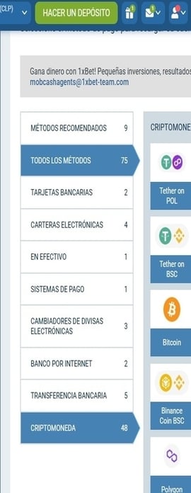 depositar con cripto tercer paso casinos seguros chile