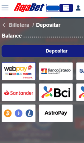 deposito rojabet casinos seguros chile