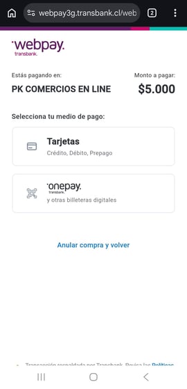 deposito webpay chile cuarto paso casinos seguros chile