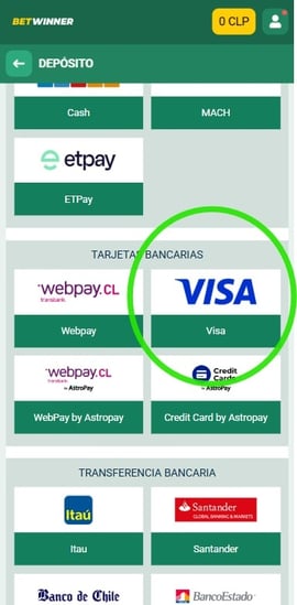 depositos visa betwinner tercer paso casinos seguros chile
