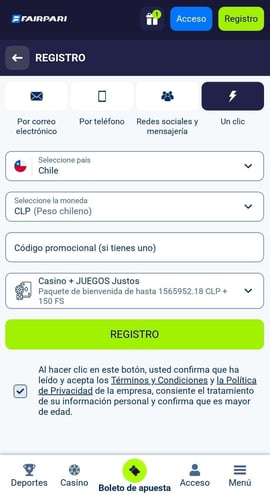 fairpari registro 03 cs chile