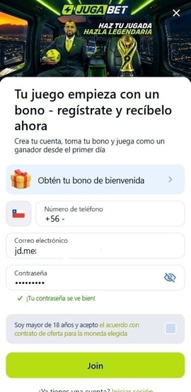 jugabet registro segundo paso casinos seguros chile