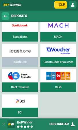 metodos de pago betwinner chile casinos seguros
