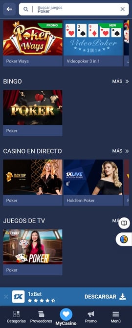 paso 5   poker chile eleccin del juego