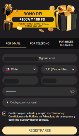 registro 1xslots chile casinos seguros