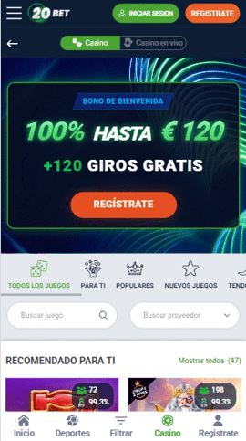registro 20bet chile casinos seguros
