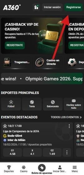 registro casino a360 primer paso casinos seguros chile