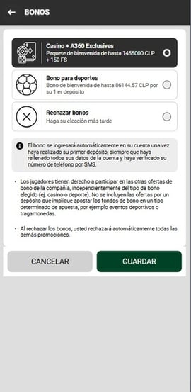 registro casino a360 tercer paso casinos seguros chile
