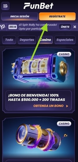 registro casino funbet primer paso casinos seguros chile