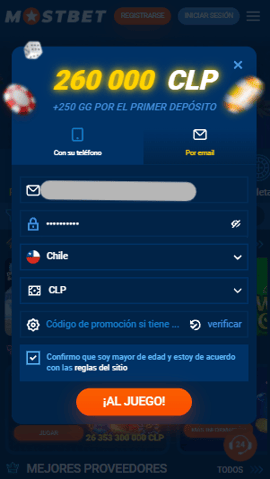 registro correo mostbet chile casinos seguros