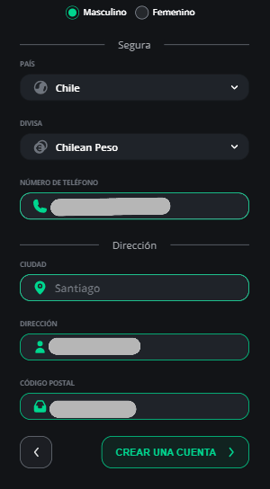 registro datos de domicilio excitewin chile casinos seguros