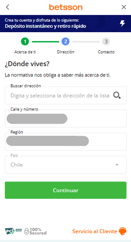 registro domicilio betsson chile casinos seguros