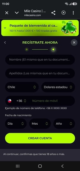 registro en mile casino cuarto paso casinos seguros chile