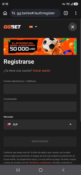registro ggbet segundo paso casinos seguros chile